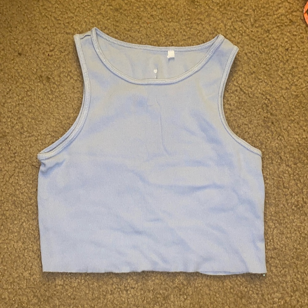 Pacsun blue cropped top